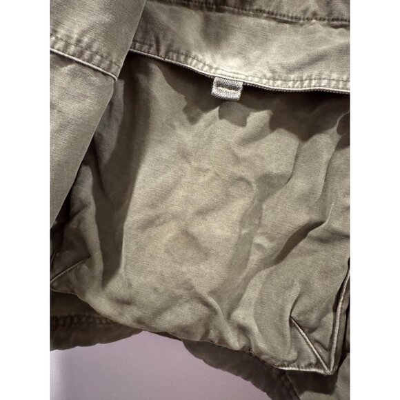 Vintage Olive Green Canvas Military Cargo Lined Field Jacket 257-AJC XXL Heavy - Picture 13 of 14